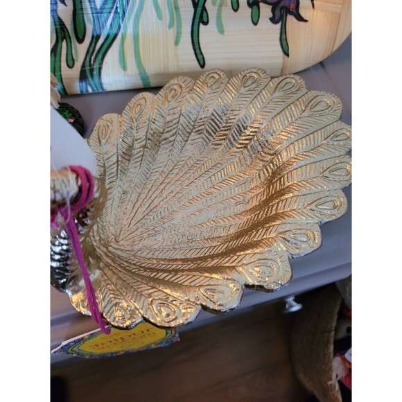 Gold Peacock Jewelry/Soap Dish - Picture 10 of 10